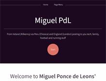 Tablet Screenshot of miguelpdl.com